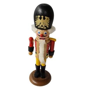 Steinbach West Germany Hofwache Nutcracker Soldier 5 Inch Black Gold Red